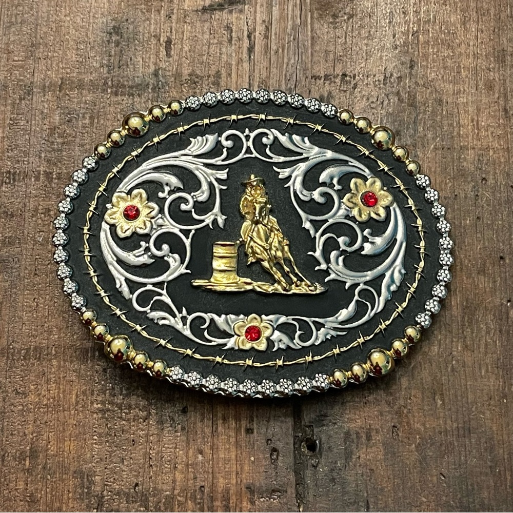Barrel Racing belt buckle